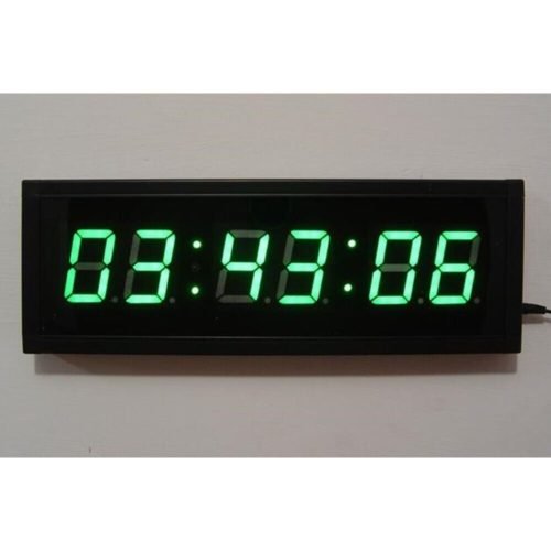Jumbo Display Remote Control Large Digital LED Wall Clock Calendar Temperature