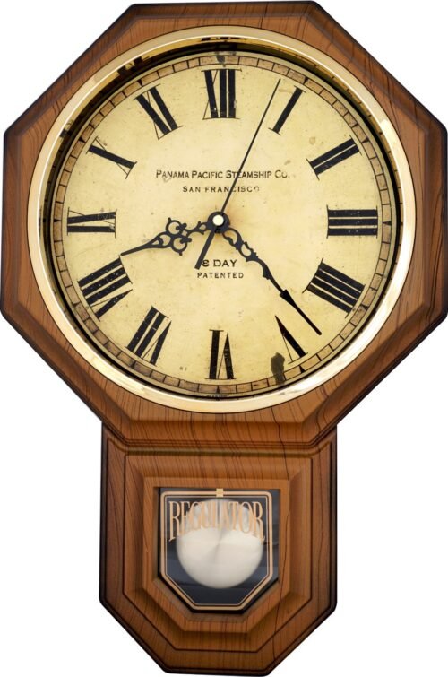 JUSTIME Regulator Pendulum Wall Clock Schoolhouse Westminster Chiming Hour-PP-VR