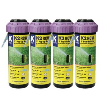 K2 Smartset Reclaim Water Adjustable Pattern 5 in. Gear Drive Sprinkler (4-Pack)