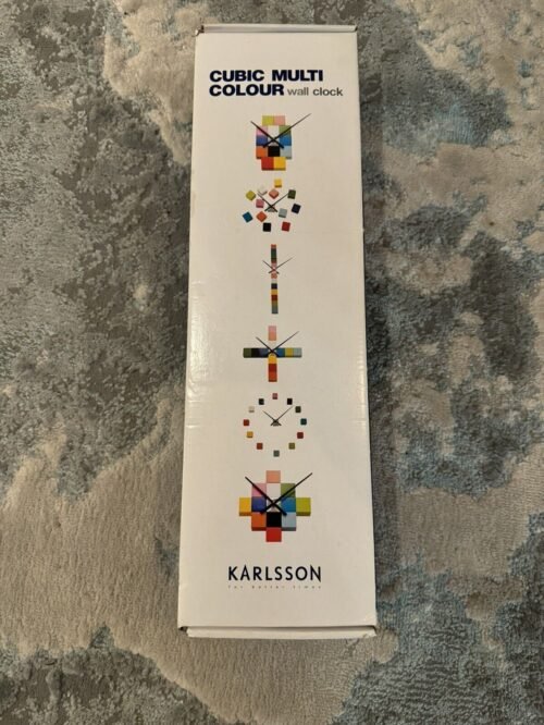 Karlsson DIY Cubic Multi-Color Wall Clock New without Instructions