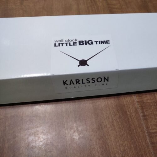 Karlsson Little Big Time Hands Black Wall Clock Large by Karlsson - 30.51" NEW