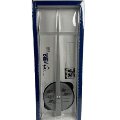 KARLSSON Little Big Time Mini Wall Clock Black Modern Analog 38cm BOX32 Design