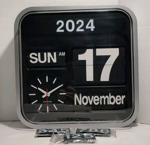 KARLSSON Mini Flip Flip Clock Hanging clock/wall clock Monotone Netherlands