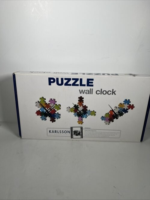 KARLSSON Puzzle Wall Clock 2010 Multicolor Modern Art Eclectic Design