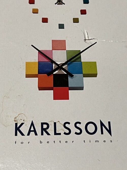 Karlsson Wall Art Clock Cubic Multicolour DIY Modern Abstract Creative