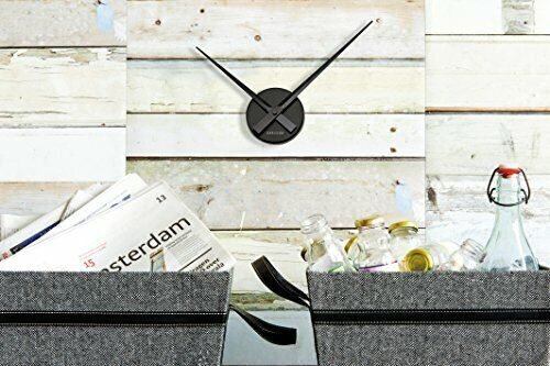 KARLSSON Wall Clock, Aluminium, Black, 41 CM
