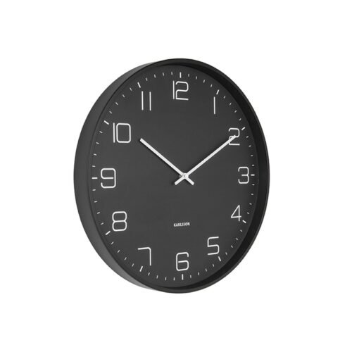 KARLSSON Wall Clock/Wall Clock Lofty Diameter 40cm Black