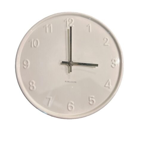 Karlsson White on White Classic Wall Clock