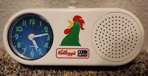 Kellogg's Corn Flakes Crowing Rooster Alarm Clock Works With Issues AS IS FF300