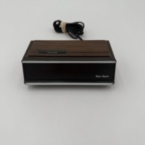 Ken-Tech Vintage Digital Alarm Clock Wood Grain Model T-2096A Tested Working