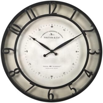 Kensington Brown Analog Plastic Lighted Wall Clock