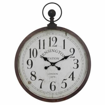Kensington Station Pocket Watch Style Wall Clock