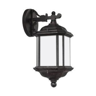 Kent 1-Light Oxford Bronze Outdoor 15 in. Wall Lantern Sconce