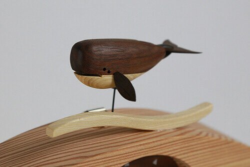 KICORI Wooden Pendulum Clock Owl Clock On Branch Limited Edition Made In JP NEW