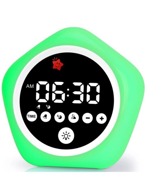 Kids Alarm Clock, Ok to Wake Clock with Green Light Red Light, Toddler Sleep ...