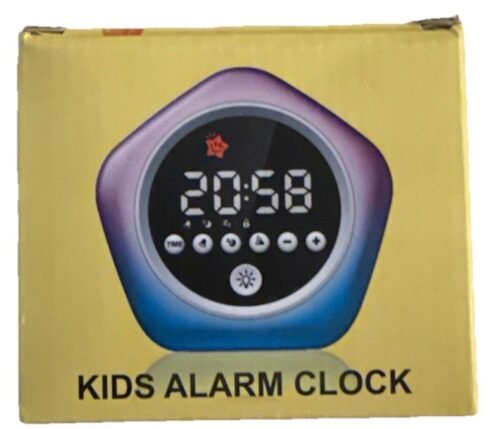 Kids Alarm Clock, Toddler Sleep Training Clock with Night Lights- New