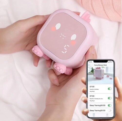 Kids Digital Alarm Clock Pink Dinosaur (NEW) 422