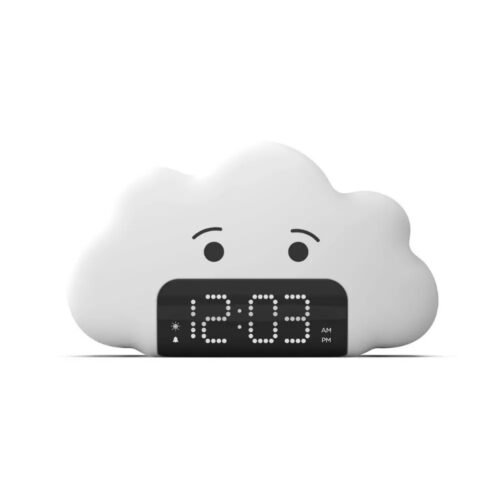 Kids' Wake up Light Alarm Cloud Clock White - Capello: Digital Bedroom Clock, LE