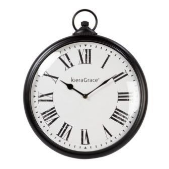Kiera Grace Vigor 20"Inch Cut Out Wall Clock, White