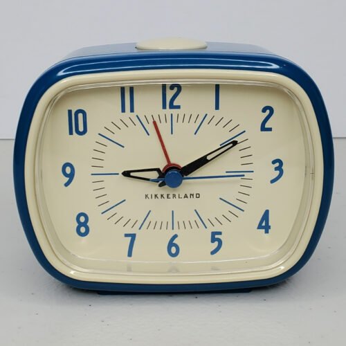 Kikkerland Retro Battery Operated Alarm Clock Vintage Style Desktop