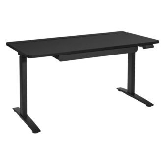 Kilo 60 in. Rectangular Grey 1-Drawer Electric Battlestation Gaming Desk -Grey Carbon...