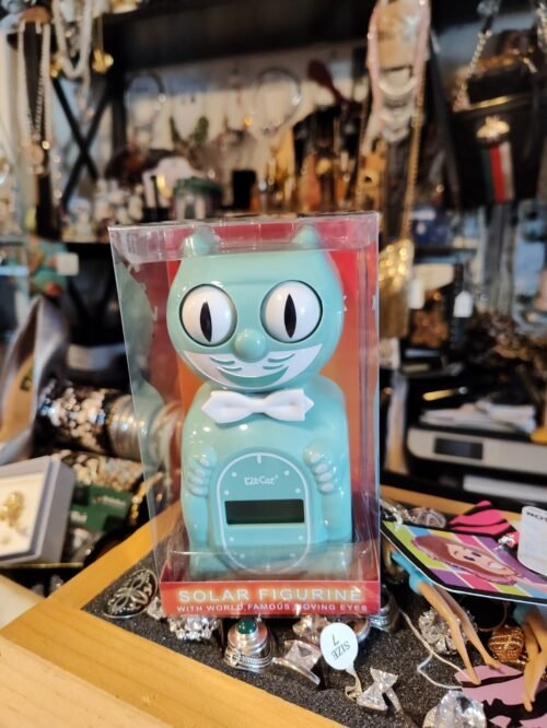 Kit-Cat Klock Digital Alarm Solar-Powered Eyes Move, 6" Tall Select Color...