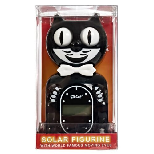 Kit-Cat Klock Digital Alarm Solar-Powered Eyes Move, 6" Tall Select Color...