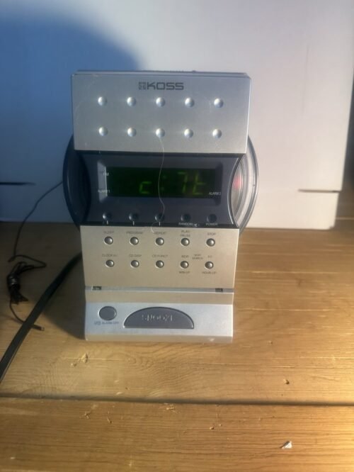 Koss Clock Radio CD Player Alarm Click