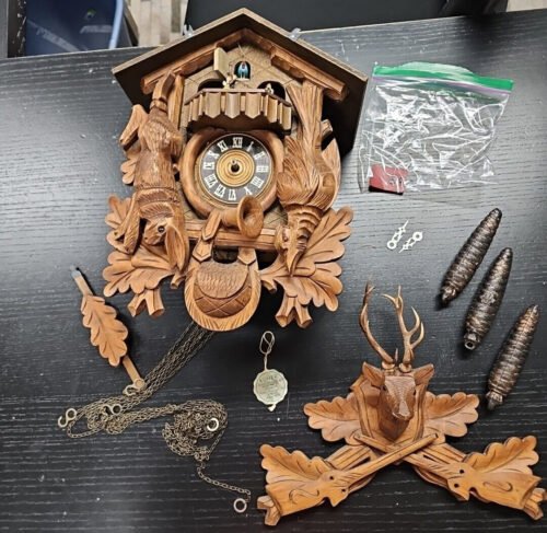 Kuner Black Forest German Hunter cuckoo clock - Vintage Large - 1 day