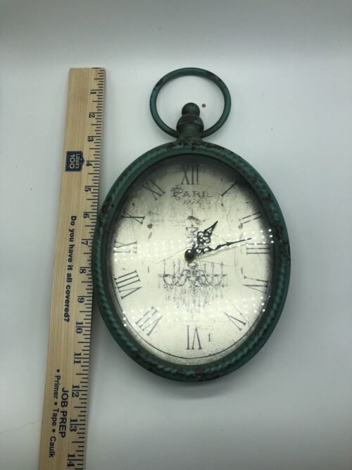 La Casa Bella Boutique Roma Oval Roman Numeral Face Wall Clock Battery Operated
