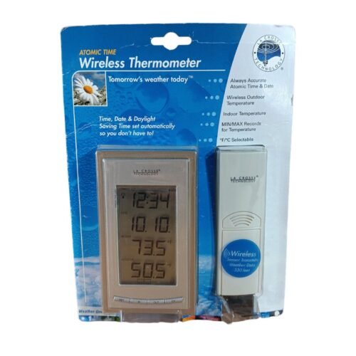 La Crosse Technologies Wireless Thermometer with Clock Model Weather One 9013