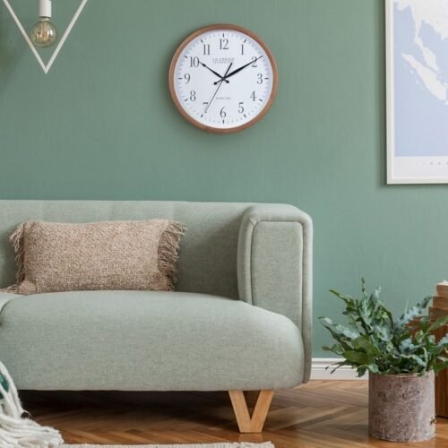 La Crosse Technology 12.8" Wood Atomic Clock in Walnut