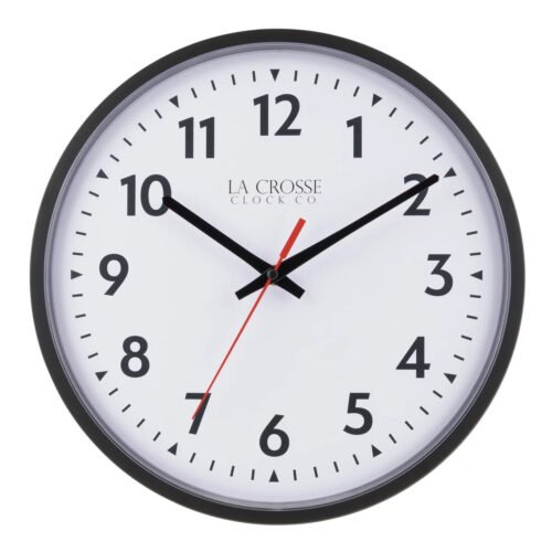 La Crosse Technology 13" Info-Tech Commercial Quartz Analog Wall Clock NEW (8A)