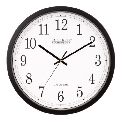 La Crosse Technology 14 in. L X 14 in. W Indoor Modern Analog Atomic Wall Clock