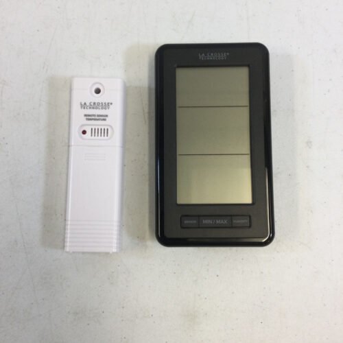 La Crosse Technology 308-43647-INT Black Indoor Digital Wireless Thermometer