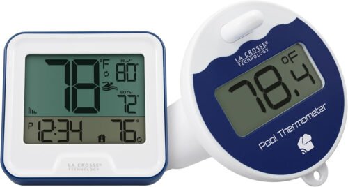 La Crosse Technology 331-09667-INT Wireless Pool Thermometer with Indoor LCD Dis
