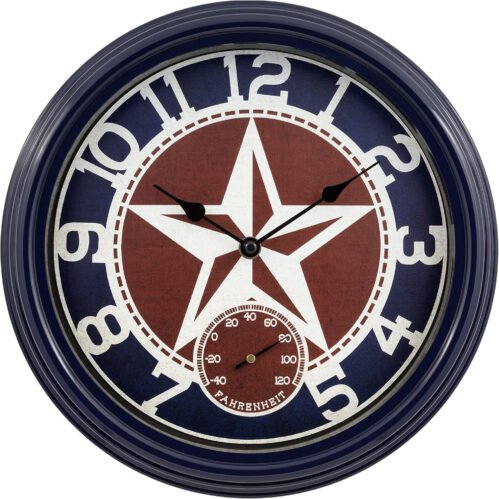La Crosse Technology 404-3012TX 12 Inch Indoor/Outdoor Patriot Quartz Wall Clock