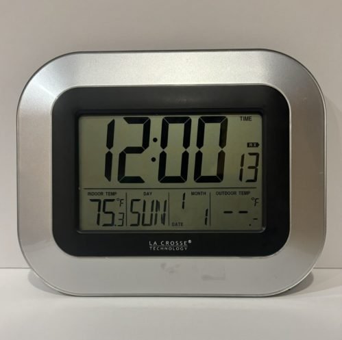 La Crosse Technology Atomic Digital Alarm Clock Indoor/Outdoor Temp WS-8115U