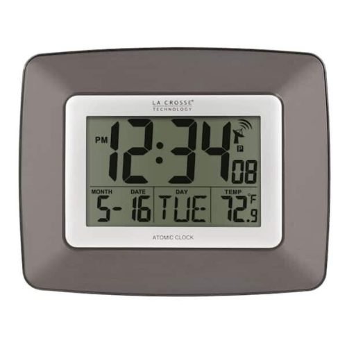 La Crosse Technology Atomic Digital Wall/Table Clock with Temperature
