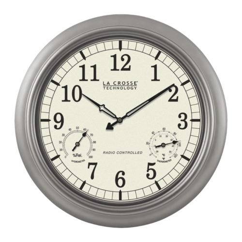 LaCrosse Technology Atomic Wall Clock — 18in., Analog, Model# WT-3181PL