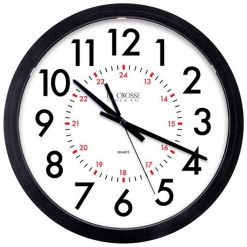 La Crosse Technology Ltd 404-2636 14 in. Quartz Commercial Wall Clock