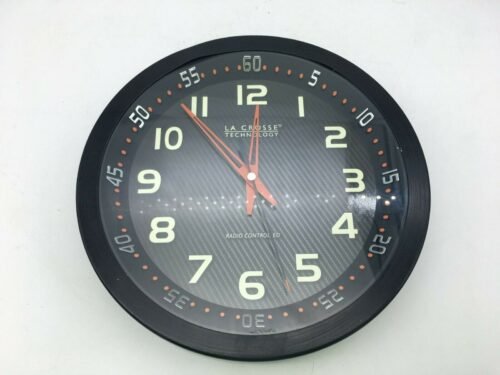 La Crosse Technology Radio Controlled Wall Clock Black w/ Diving Bezel 404-1210