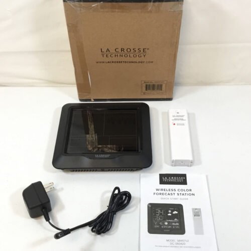 La Crosse Technology S84107-INT Black Wireless Color Forecast Station Used