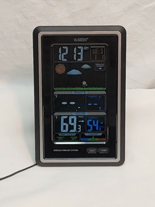 La Crosse Technology S88907 Vertical Wireless Color Forecast Station with Temper