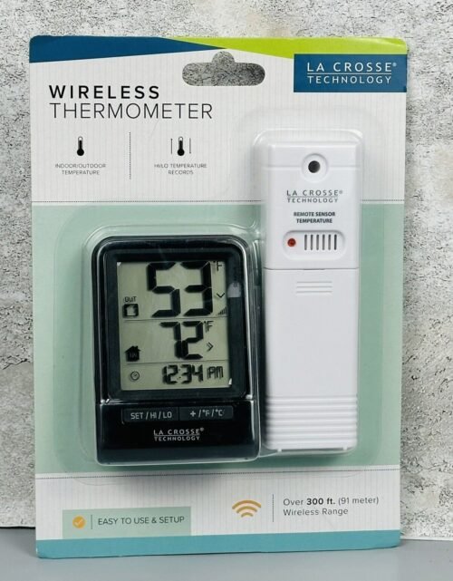 La Crosse Technology T85586 Wireless Indoor Outdoor Thermometer Model NEW
