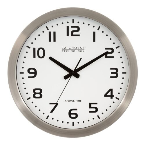 La Crosse Technology Wall Clock Metal 16" Dia. (WT-3161WH)