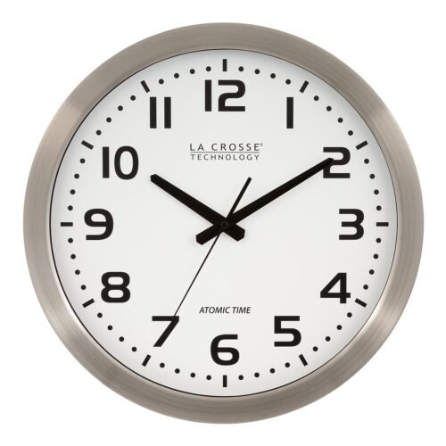 La Crosse Technology Wall Clock Metal 16" Dia. (WT-3161WH)