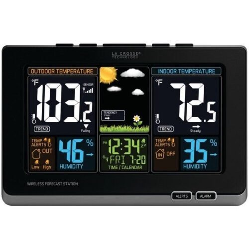 LA CROSSE TECHNOLOGY WIRELESS COLOR FORECAST STATION 308-1414B