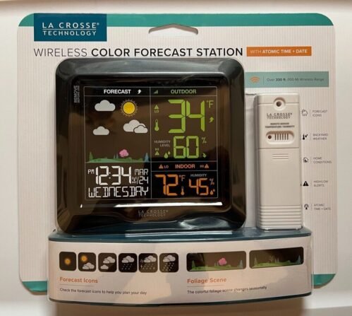 La Crosse Technology Wireless Color Forecast Station L78571 New