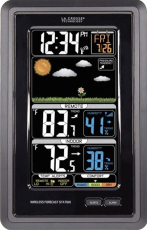 La Crosse Technology Wireless Color Weather Station - Real-time Black